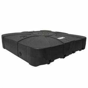 vidaXL Base de parasol &agrave; bras d&eacute;port&eacute; 150 Noir Carr&eacute;