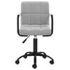vidaXL Chaise pivotante de bureau Gris clair Velours