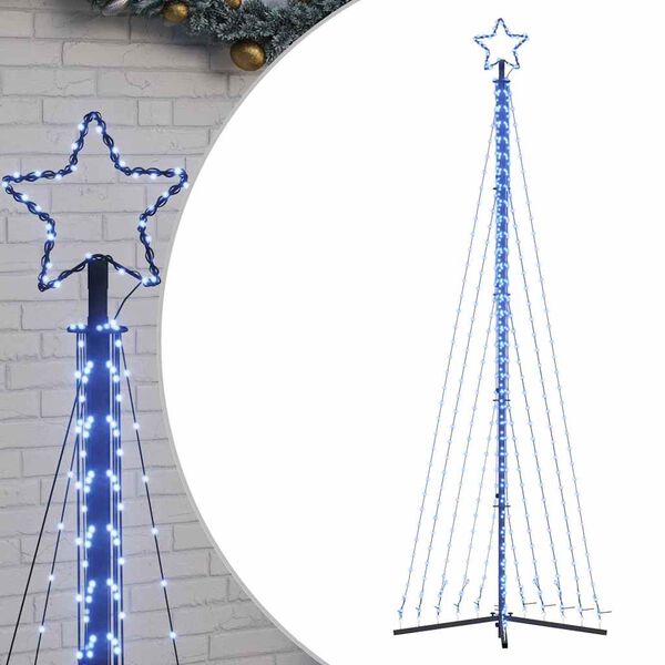 vidaXL Sapin de No&euml;l &agrave; LED 495 LED bleu 300,5 cm