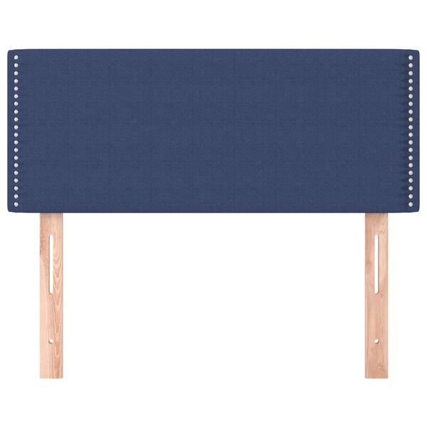 vidaXL Tête de lit Bleu 100x5x78/88 cm Tissu