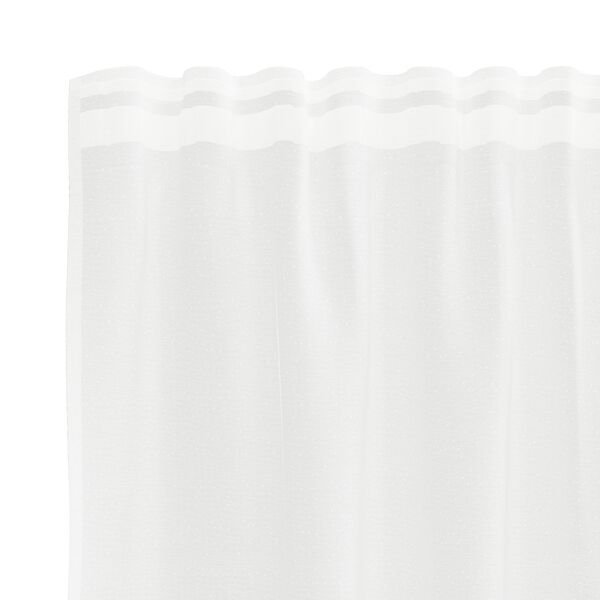 vidaXL Rideau en Dentelle Floral Blanc 100 x 150 cm Polyester
