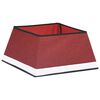 vidaXL Jupe de sapin de No&euml;l Rouge et blanc 48x48x25 cm