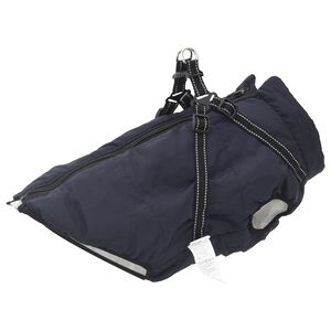 vidaXL Manteau pour chien Bleu marine 3XL Fleece et Polyester
