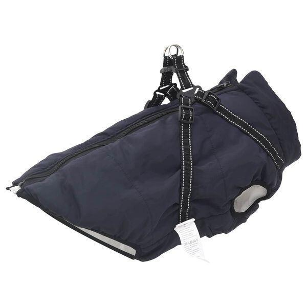 vidaXL Manteau pour chien Bleu marine 3XL Fleece et Polyester