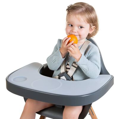 CHILDHOME Plateau d'alimentation silicone couvercle Evolu Anthracite