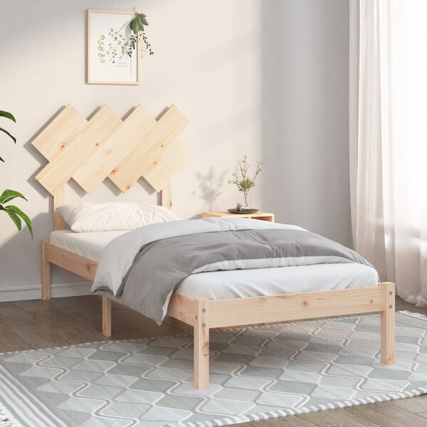vidaXL Cadre de lit sans matelas 90x200 cm bois massif
