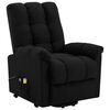 vidaXL Fauteuil de massage Noir Tissu