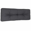 vidaXL Coussin de palette anthracite 120x40x12 cm tissu