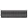 vidaXL Lit sur&eacute;lev&eacute; de jardin Acier galvanis&eacute; Anthracite