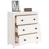 vidaXL Buffet blanc 70x35x80 cm bois massif de pin