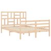vidaXL Cadre de lit sans matelas 140x190 cm bois massif
