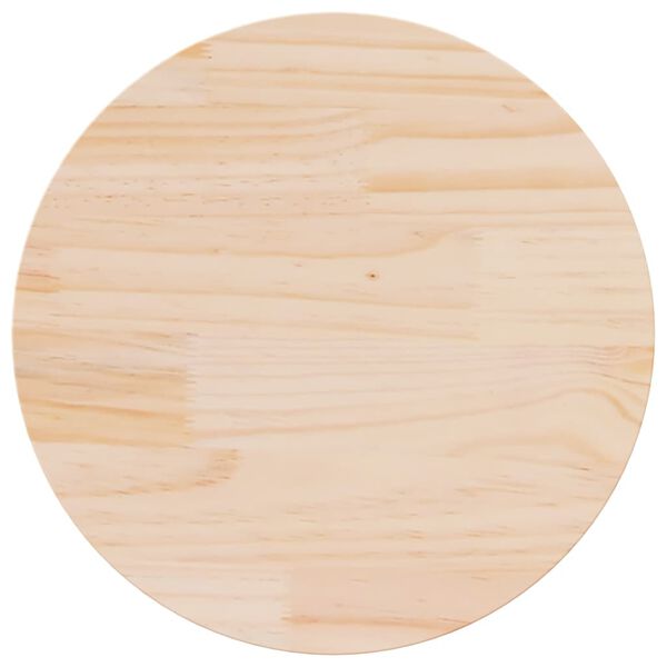 vidaXL Dessus de table rond &Oslash;70x3 cm bois de pin massif
