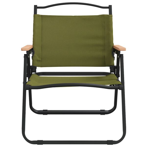 vidaXL Chaises de camping lot de 2 Vert 54x43x59 cm Tissu Oxford