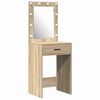 vidaXL Table de Toilette Marron 50 x 41 x 135 cm Bois d'ingénierie