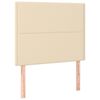 vidaXL Cadre de lit sans matelas cr&egrave;me 90x190 cm tissu
