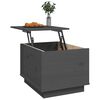 vidaXL Table basse Gris 40x50x35 cm Bois massif de pin