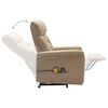 vidaXL Fauteuil de massage Cappuccino Similicuir