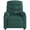 vidaXL Fauteuil de massage inclinable Vert fonc&eacute; Tissu