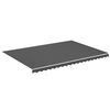 vidaXL Tissu de remplacement pour auvent Anthracite 5x3,5 m