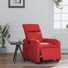 vidaXL Fauteuil inclinable &eacute;lectrique Rouge Similicuir