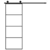 vidaXL Porte coulissante avec kit de quincaillerie 76x205 cm Verre ESG