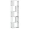 vidaXL Biblioth&egrave;que 5 niveaux blanc 45x23,5x162,5 cm bois d'ing&eacute;nierie