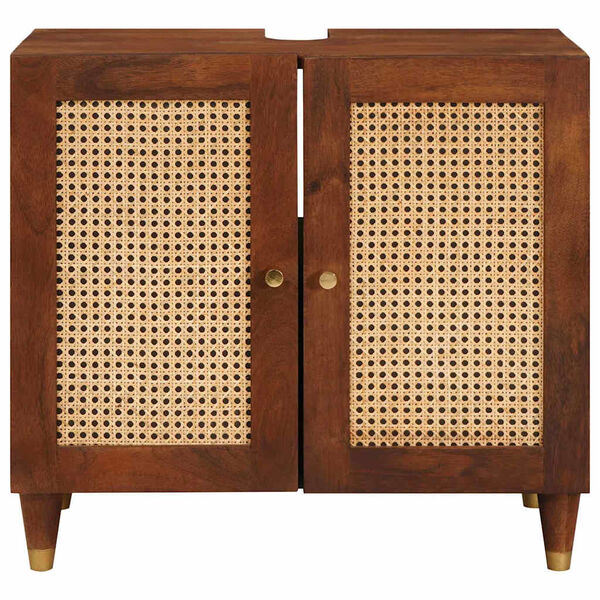 vidaXL Armoire d'&eacute;vier Marron 62 x 33 x 58 cm Bois d'ing&eacute;nierie