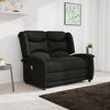vidaXL Fauteuil de massage inclinable &agrave; 2 places noir tissu