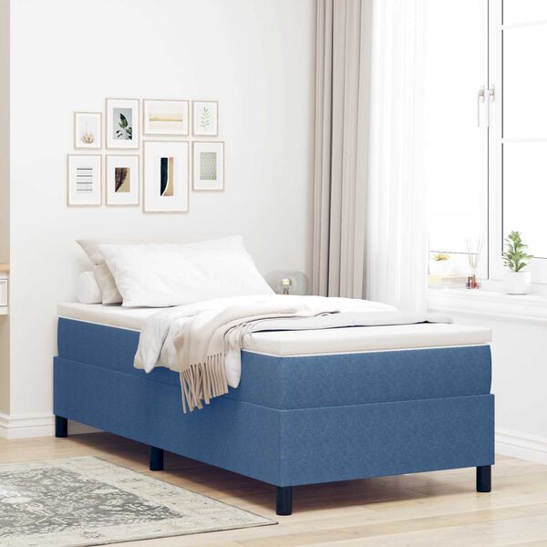 vidaXL Cadre de lit plateforme Bleu 100 x 200 cm