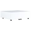 vidaXL Table basse Blanc brillant 100x100x35 cm