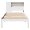 vidaXL Lit bibliothèque sans matelas blanc 100x200 cm bois pin massif