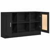 vidaXL Buffet Ch&ecirc;ne noir 120 x 30,5 x 70 cm Bois d'ing&eacute;nierie