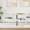 vidaXL Chaise de salle &agrave; manger 2 pcs Blanc et Gris