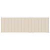 vidaXL Chaise longue double et coussins crème Bois de pin imprégné