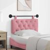 vidaXL T&ecirc;te de lit suspendue Rose 100 x 55 x 7 cm Velours