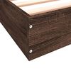 vidaXL Cadre de lit sans matelas ch&ecirc;ne marron 75x190cm bois ing&eacute;nierie