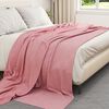 vidaXL Couvertures &agrave; jeter 6 pcs Rose 240 x 220 cm Toison