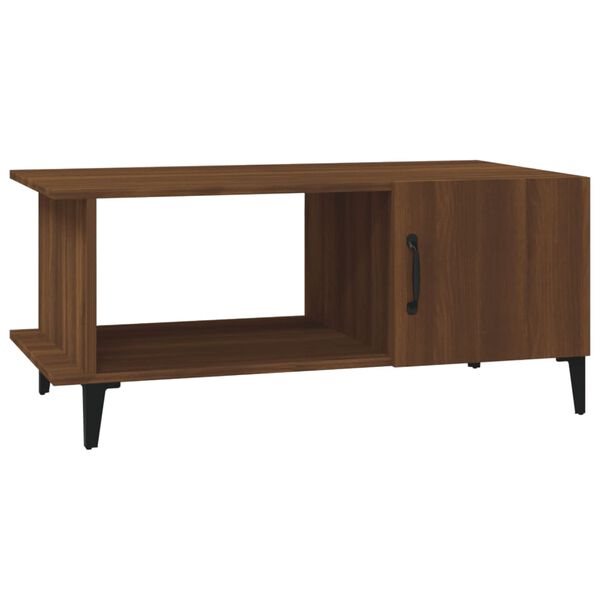vidaXL Table basse Chêne marron 90x50x40 cm Bois d'ingénierie