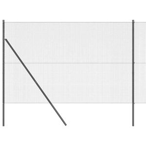 vidaXL Cl&ocirc;ture en fils soud&eacute;s pour fixation au sol 50 x 1,5 m Gris