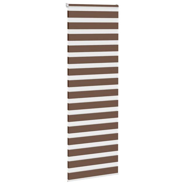 vidaXL Store z&egrave;bre marron 85x230 cm largeur du tissu 80,9 cm polyester