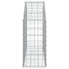 vidaXL Panier de gabions arqué 100x30x60/80 cm Fer galvanisé