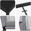 vidaXL Ensemble de salle &agrave; manger pour jardin 5 pcs Anthracite