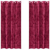 vidaXL Rideaux en velours 2 pcs Rouge bordeaux 245 x 140 cm Velours