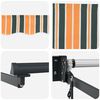 vidaXL Auvent R&eacute;tractable Vert et jaune 500 &times; 300 cm Polyester, M&eacute;tal