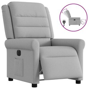 vidaXL Fauteuil inclinable &eacute;lectrique gris nuage tissu