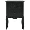 vidaXL Table de chevet Noir 43x32x65 cm MDF