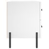 vidaXL Table de chevet blanc 40x35x47,5 cm bois d’ingénierie