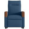 vidaXL Fauteuil de massage inclinable Bleu Tissu