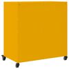 vidaXL Buffet jaune moutarde 68x39x72 cm acier