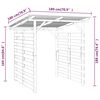 vidaXL Abri de stockage du bois de chauffage Bois de pin impr&eacute;gn&eacute;